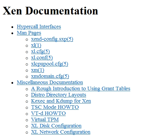 Xen Documents